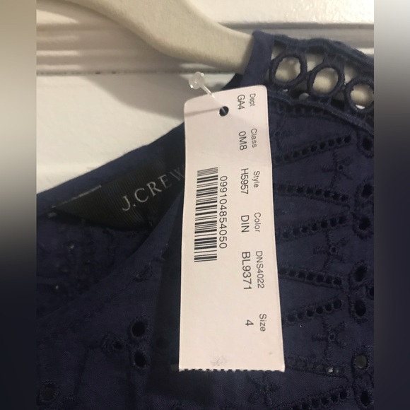 J Crew Eyelet Dress Size 4 NWT - Picture 2 of 6